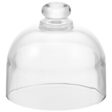 Cloche à gâteau transparente en verre rond, couvercle pour gâteau, protection alimentaire