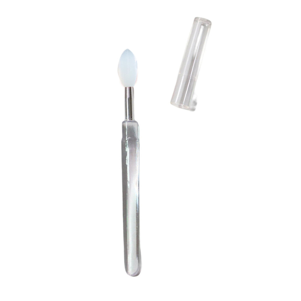 Kmxyo Eyeshadow Brush Multifunctional with Lid Lightweight Silicone Lip Cosmetic Brush