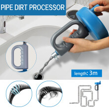 Thsue HDPC-5M, 5m Steel, Flexible Manual Drain Snake Clog Remover