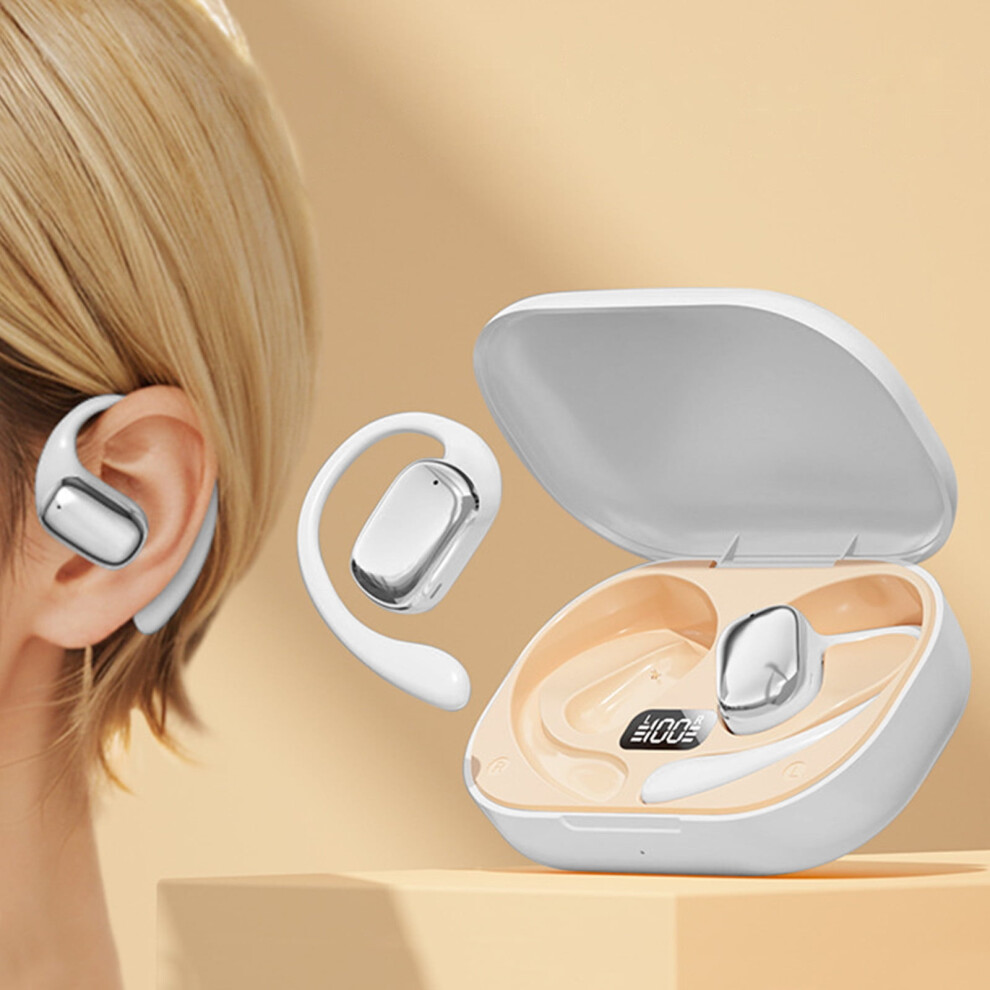Rnemite-Amo Open Ear Headphones, Wireless Bone Conduction Ear Clip, Bluetooth 5.4, Waterproof For Running, Workout, Compatible With Iphone Android 9322103564991