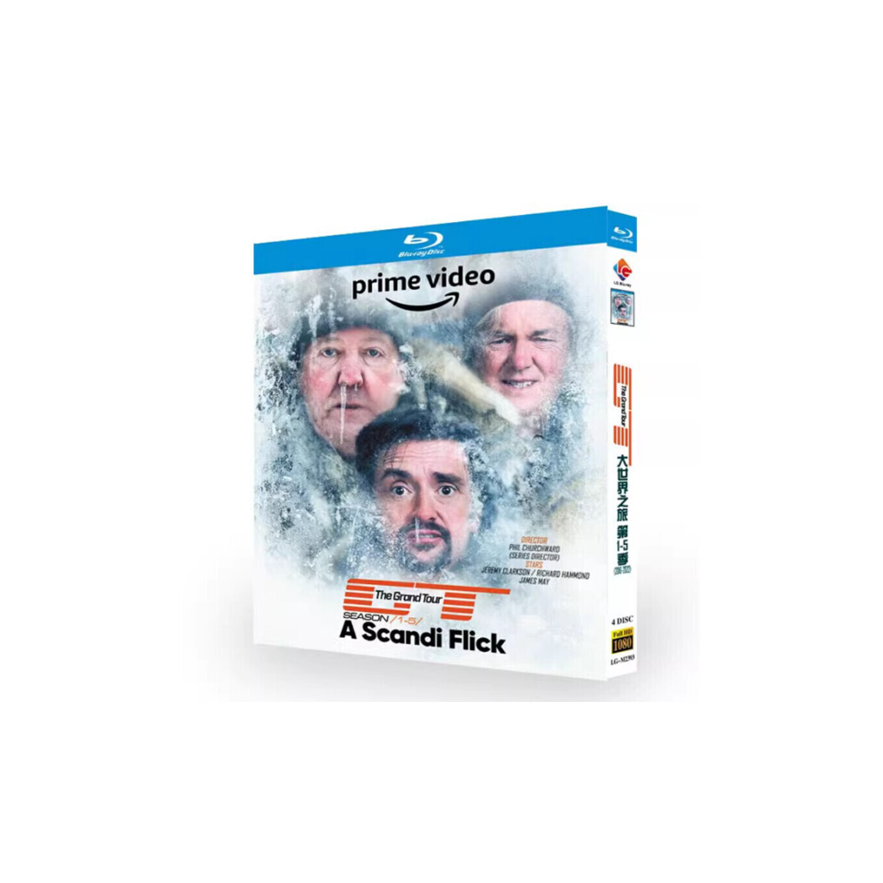 The Grand Tour Season 1-5: 4-Disc English 1080P BD All Region New Box Set