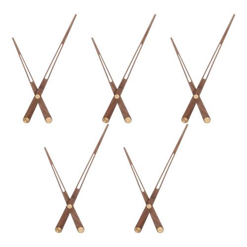 Eease5pcs Träklockdelar DIY Kit - Stora Väggklockstillbehör
