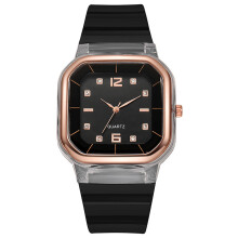 Orologio con cinturino in silicone, orologio da uomo e da donna, orologio al quarzo