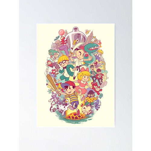 Earthbound-Poster, gerahmt/ungerahmt 2