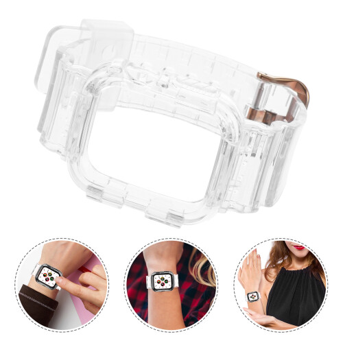 Λουράκι Guangmc για Smartwatch 3/4/5/6 - Μεταλλικό πλαίσιο - Ανδρικό 38/40mm - Ροζ κούμπωμα 1