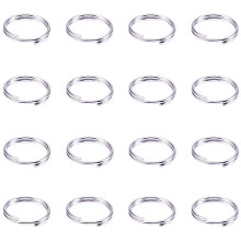 150 Stück 10 mm Spaltringe aus Eisen, Doppelschlaufen-Verbindungsringe, 21 Gauge, eng anliegend, aber ungelötet, Schmuckverbinderringe für