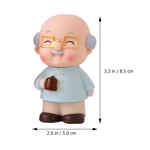 Baking Cake Decoration Car Model Elderly Ornament Top Hat Vinyl 2