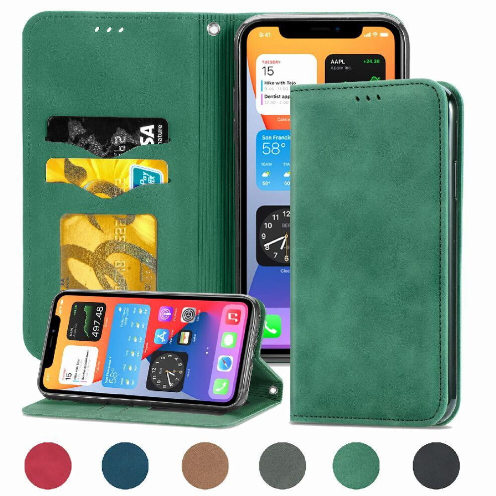 Case For Compatible With Iphone Xr Leather Case Simple Business Wallet Flip Cover Shockproof 9191629659005