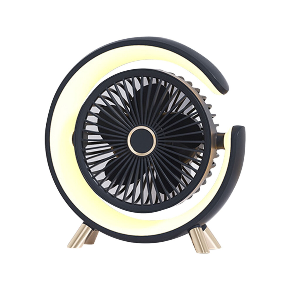 Poaug Fans Clearance Mini Fan Small Desktop Electric Fan Desktop Air Circulation Fanï¼Aromatherapy Night Light Small Fan On Sale Home Decor Blue 9191629661398