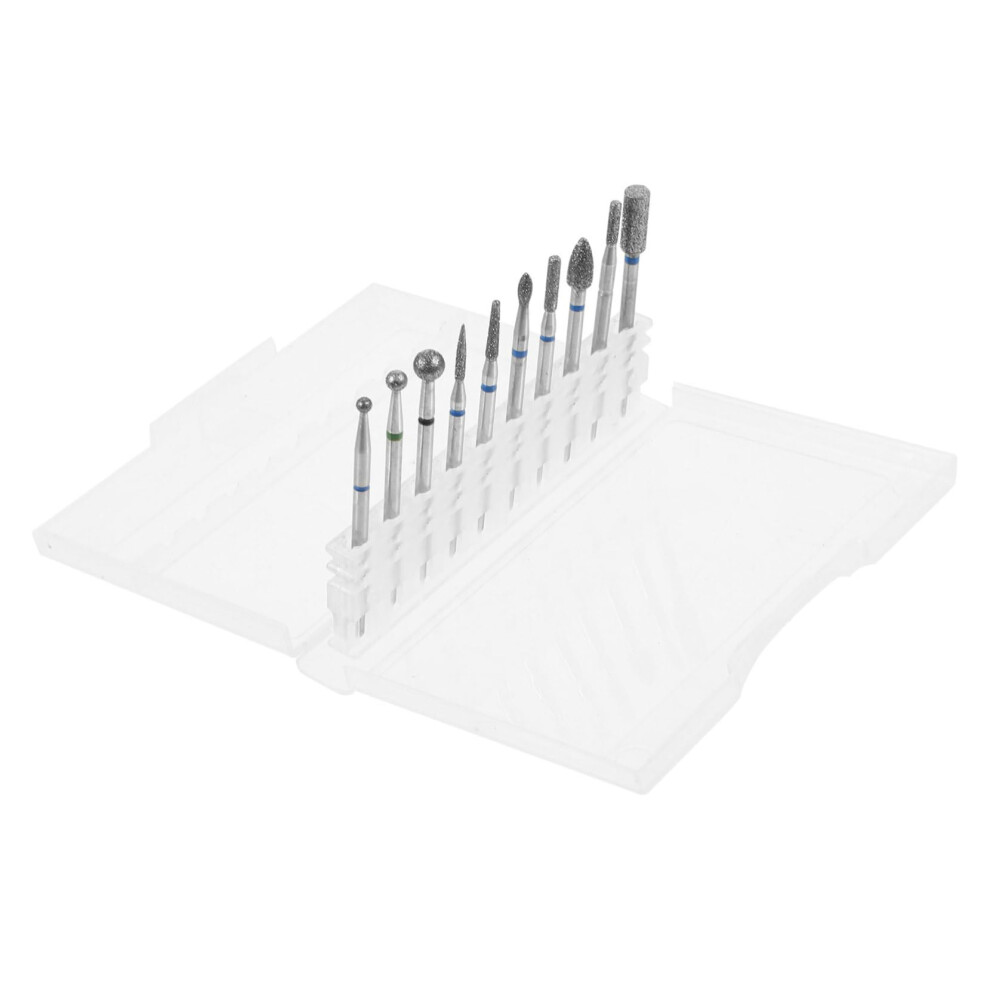 10pcs Electric Nail Drill Bits Set for Gel Removal Acrylic Nails and Cuticle Care Durable