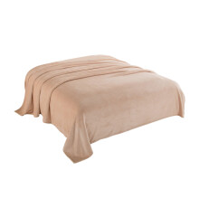 JeashCHAT Fleece Blanket Clearance, 50" x 80" Bed Blankets Solid Ultra Soft Microplush Throw Blanket for Couch Bed Sofa, Brown