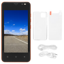 Dispositivo móvil inteligente compacto con conexión estable y sin esfuerzo, funcionalidad de doble SIM y pantalla vibrante, color negro.