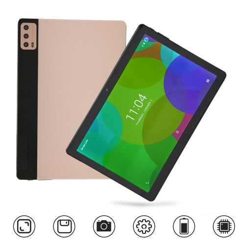 Tablet de entretenimento de 10 polegadas, Android 11, processador octa-core de 2,0 GHz, 4 GB de RAM, 256 GB de ROM expansível via cartão microSD, 1