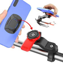 Teléfono con sistema de bloqueo cuádruple delantero para bicicleta Twist Mountain Cradle