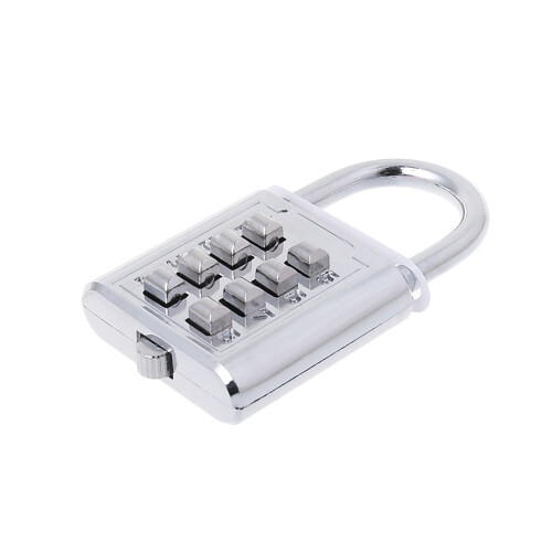 4 Digit Combination Padlock Small Travel Lock for Backpack Gym School Locker