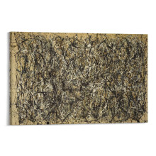 Impression abstraite de Jackson Pollock (49) - Affiche sur toile - Décoration murale - Photo à suspendre - Cadeau - Affiche pour la maison - Œuvre