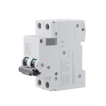 Disyuntor de 32 amperios, 2 polos, 10 kA, 250 V, CC, apto para paneles solares.