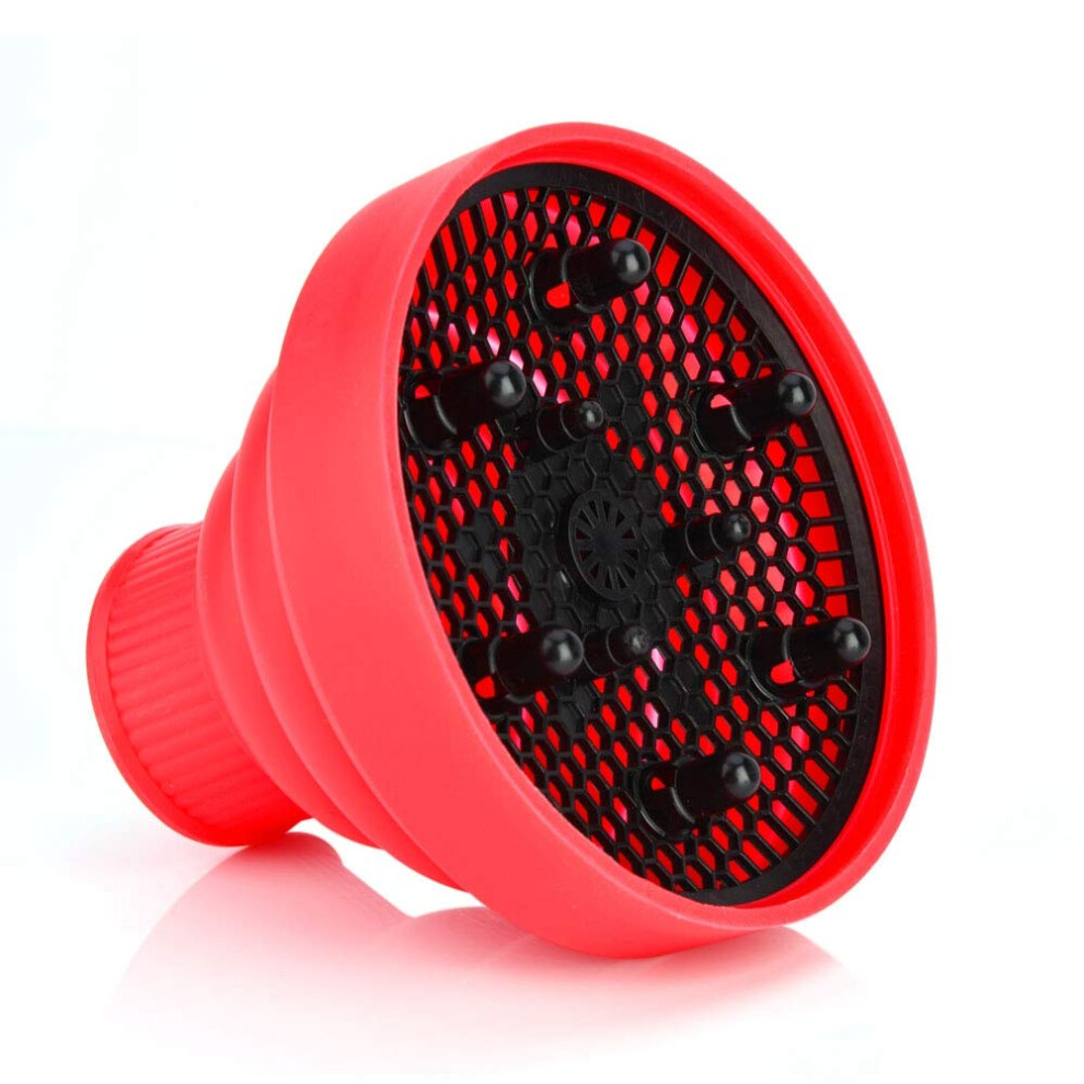 Universal Foldable Hair Dryer Diffuser Silicone Attachment for Gentle Even Drying and Styling