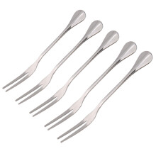 Tarente 5-teiliges Set Edelstahl-Grillgabeln, dicke Spieße für BBQ, zum Kochen von Obstsnacks