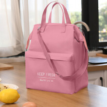 Bolsa térmica para almoço com alças de ombro - Bolsa térmica reutilizável e à prova de vazamentos para trabalho, escola, piquenique e praia -