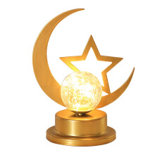 Luminária de mesa decorativa de ferro YOBOLK, alimentada por bateria, com LED de luz quente, compatível com YOBOLK, ideal para aniversários, Natal