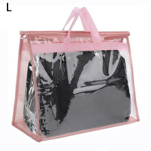 Copertura antipolvere trasparente premium per borsa – Lavabile, resistente e pratico organizer per borsa con manici comodi e compatibilità con