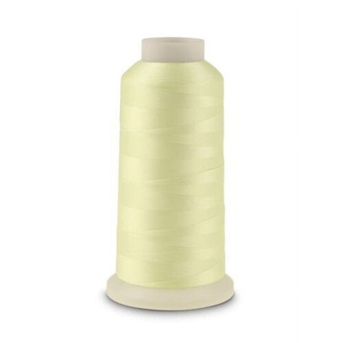 Hims3000Yards Spool Lysende Maskinbroderitråd som Gløder i Mørket (Lys Gul)