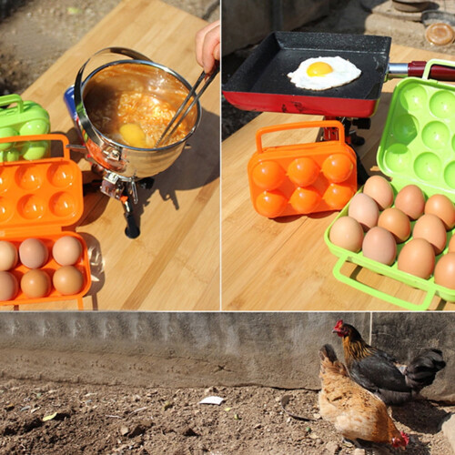 Dengjunhu Portable Camping Carrier For Eggs Case Box Kitchen Convenient Container Egg Storage Box Container Hiking Outdoor Kitchen Tools 2