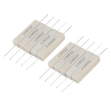 10 ks drôtený keramický cementový rezistor 5 Ohm 10 W Watt 5 %