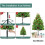 Extensor de altura para árvore de Natal, compatível com bases de 1,27 a 3,17 cm (0,5 a 1,25 polegadas) e com a maioria das árvores. Inclui 3 4