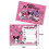 Κάρτες πρόσκλησης για πάρτι γενεθλίων Sanrio Hello Kitty Kuromi με κινούμενα σχέδια ροζ γάτα 2