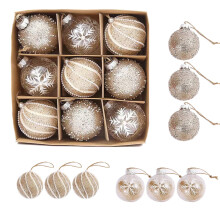 Giyblacko 9-teiliges Weihnachtskugel-Set für drinnen – Kreatives Design, kompatibel mit Weihnachtsbaum- und Weihnachtsdekoration