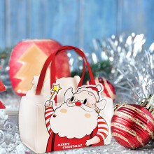 Ofertas da Cyber Monday 2024: Decorações de Natal Viflosae - Sacolas de Presente de Plástico Transparente com Alça, Sacola de PVC Transparente