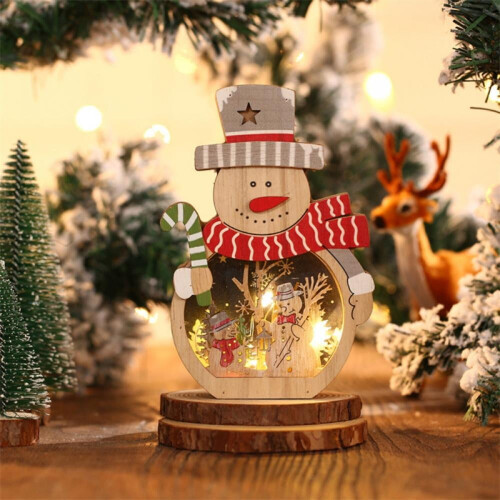 Enfeites de Natal Senxuan, boneco de neve, decoração de mesa.