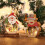 Enfeites de Natal Senxuan, boneco de neve, decoração de mesa. 7