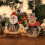 Enfeites de Natal Senxuan, boneco de neve, decoração de mesa. 4