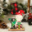 Enfeites de Natal Senxuan, boneco de neve, decoração de mesa. 2