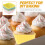 6 Silikon-Backförmchen, Cupcake-Förmchen, wiederverwendbare Muffinförmchen, antihaftbeschichtet 6