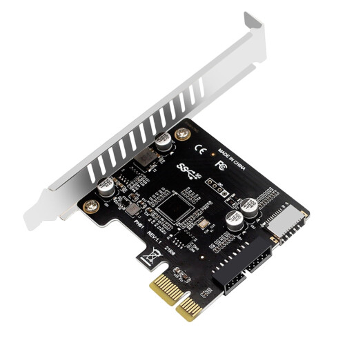 jixopn Υπολογιστής PCI-E σε USB3.0PCIE Κάρτα Επέκτασης Ελεγκτή PCI-E σε USB3.0Hub 19PIN Κάρτα