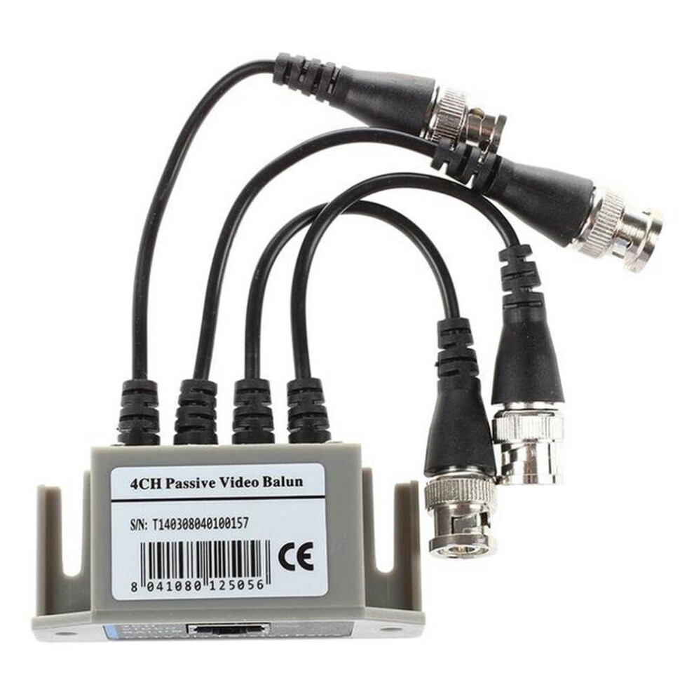 4-Channel Video Balun Bnc Utp Cat5 Transmitter For Cctv/ Surveillance Camera Trend 9448196086841