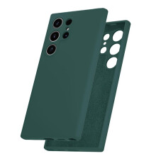 Compatibil cu Samsung Galaxy S24ultra - Carcasă elegantă și durabilă din silicon TPU, verde închis