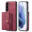Capa prática com porta-cartões - compatível com Samsung Galaxy S23 Plus Marrom 5