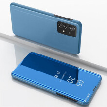 Capa carteira transparente SKALO compatível com Samsung A53 5G - Azul