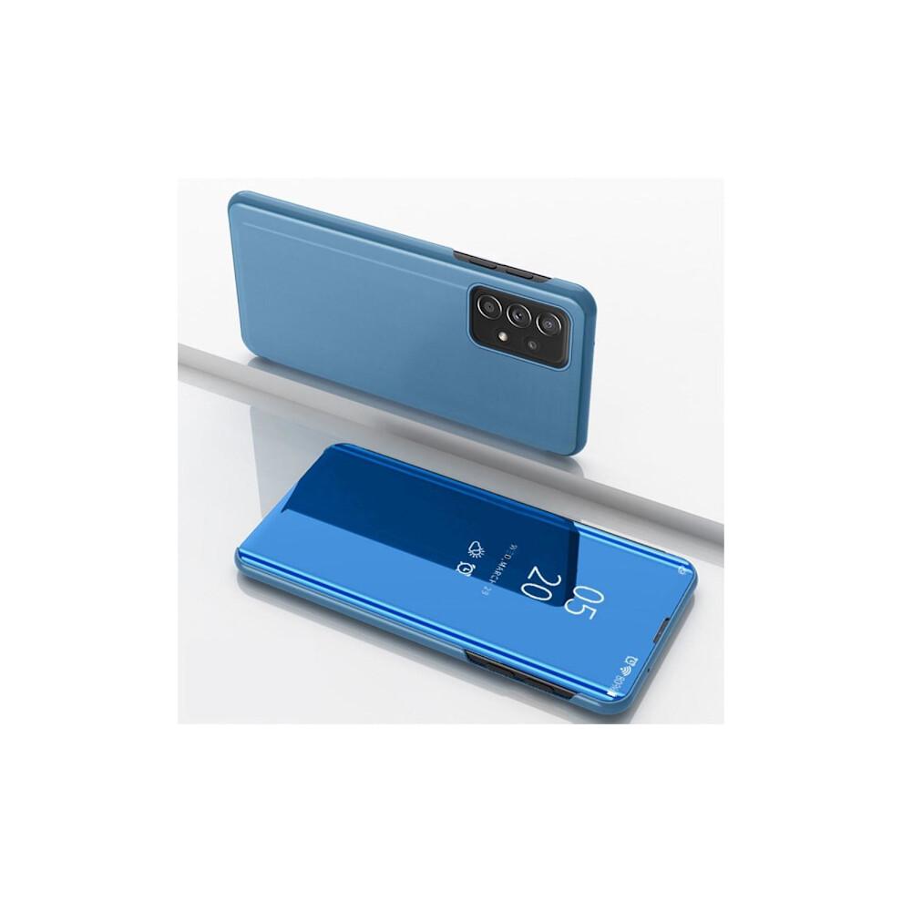Skalo Compatible With Samsung A53 5G Clear View Wallet Case - Blue 9448196088180
