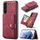 Capa prática com porta-cartões - compatível com Samsung Galaxy S23 Plus Marrom 7