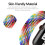 Compatível com Apple Watch. Pulseira elástica arco-íris 42/44/45mm multicolorida. Tamanho G. 5