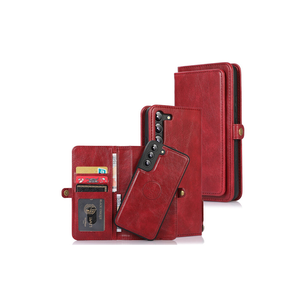 Compatible With Samsung Galaxy S23 - Zleep Dual-Function Wallet Case Red 9004841131412