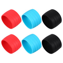 3 Pairs Road Mountain Bike Handlebar Grip Fixing Ring Cover Silicone Sleeve
