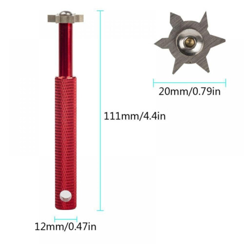 Prettyui Golf Club Sharpener Head Strong Alloy Wedge Grooving Sharpening Tool 2