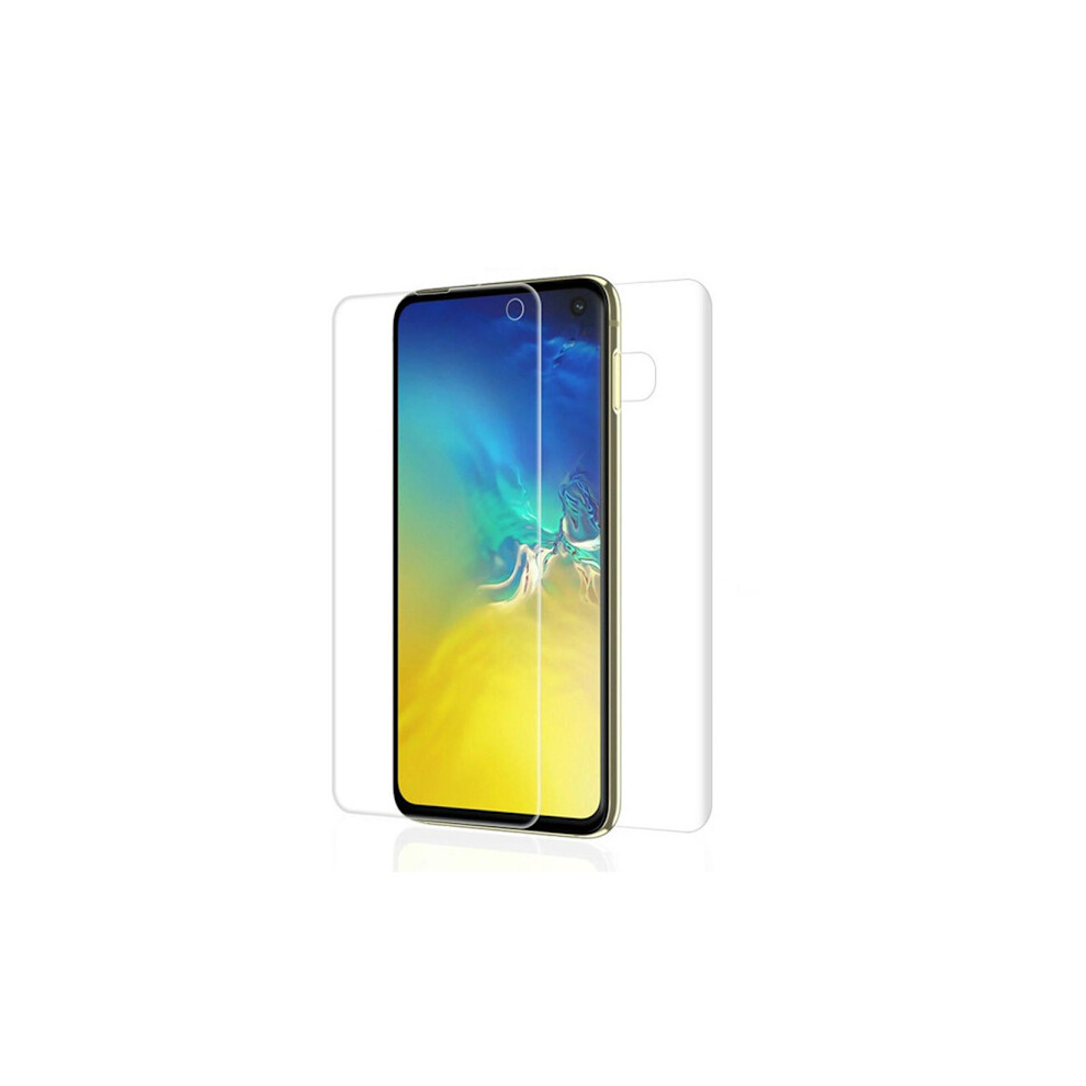 Compatible With Samsung Galaxy S10 - Front And Back Screen Protector (Hutech) Transparent/Translucent 9340258050107